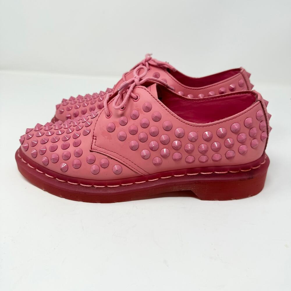 Dr. Martens Pink Studded Women's Shoes - Picture 8 of 16